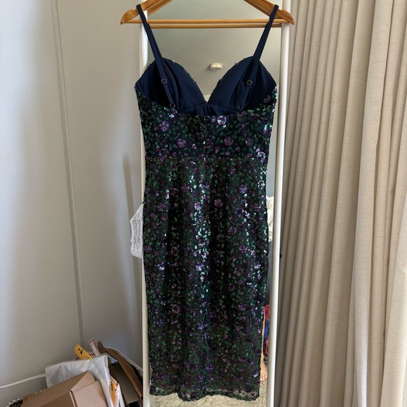 Dress the Population Addison Black Sequin Sheath Dress - Picture 5 of 8